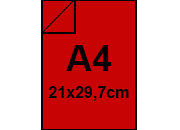 carta PrespanMonolucido 1mm, ROSSO, 1000gr, a4 Copertine per rilegatura in Cartoncino formato A4 (21x29,7cm), copertine extraresistenti e rigide, Presspan monofacciale marchiato.