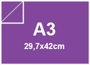carta SimilLino Zanders Violetto146, 125gr, a3 per rilegatura, cartonaggio, formato a3 (29,7x42cm), 125 grammi x mq bra64a3