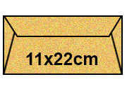 carta Buste gommate Majestic Favini Metallizzato MELLOW YELLOW, formato C4 (11x22cm), 120grammi x mq bra715C4
