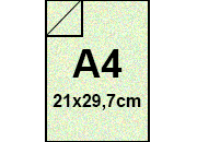 carta Cartoncino MajesticFavini, Mint, 120gr,  A4 FRESH MINT, formato A4 (21x29,7cm), 120grammi x mq bra716