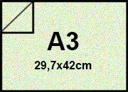 carta Cartoncino MajesticFavini, Mint, 120gr,  a3 FRESH MINT, formato a3 (29,7x42cm), 120grammi x mq bra716a3