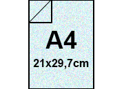 carta QPaper GLAMOUR Azzurro formato A4, 120gr rug0722.52.12