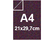 carta Cartoncino MajesticFavini, NightClubPurple, 120gr, A4 NIGHT CLUB PURPLE, formato A4 (21x29,7cm), 120grammi x mq.