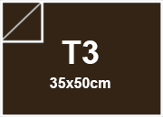 legatoria SimilLinoCarta TintaUnita Fedrigoni, bra73 TABACCO per rilegatura, cartonaggio, formato t3 (35x50cm), 125 grammi x mq BRA73T3