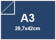 carta Cartoncino Burano PRUSSIA, a3, 200gr Blu Prussia 62, formato a3 (29,7x42cm), 200grammi x mq BRA600a3