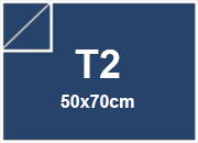 carta Cartoncino Burano PRUSSIA, t2, 250gr Blu Prussia 62, formato t2 (50x70cm), 250grammi x mq BRA810t2