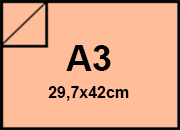 carta Cartoncino Burano SALMONE. A3. 140gr Salmone 05, formato A3 (29,7x42cm), 140grammi x mq bra827A3