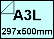 carta Cartoncino Burano CELESTE, a3l, 250gr Celeste 03, formato a3l (29,7x50cm), 250grammi x mq BRA837a3l