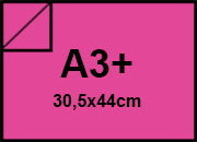 carta Cartoncino Burano SHOCKING, a3+, 200gr Rosa Shocking 50, formato a3+ (30,5x44cm), 200grammi x mq BRA846a3+