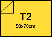 carta Cartoncino Burano ZOLFO. T2. 140gr Giallo Zolfo 51, formato T2 (50x70cm), 140grammi x mq bra849T2