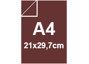 carta Cartoncino Burano BORDEAUX. A4. 320gr Rosso Bordeaux 76, formato A4 (21x29,7cm), 320grammi x mq bra863