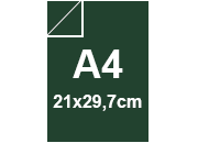 carta Carta Burano INGLESE, A4, 90gr Verde Inglese 71, formato A4 (21x29,7cm), 90grammi x mq bra867