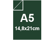 carta Cartoncino Burano INGLESE, a5, 200gr Verde Inglese 71, formato a5 (14,8x21cm), 200grammi x mq.