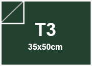 carta Cartoncino Burano INGLESE. t3. 320gr Verde Inglese 71, formato t3 (35x50cm), 320grammi x mq BRA871t3