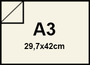 carta QPaper GRAIN Avorio formato A3, 120gr rug0519.69