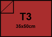 carta Cartoncino PrismaMonomarcatoFavini, Rubino t3, 220gr Rubino 08, formato t3 (35x50cm), 220grammi x mq bra886t3