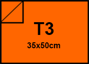carta Cartoncino PrismaMonomarcatoFavini, Mandarino t3, 220gr Mandarino 09, formato t3 (35x50cm), 220grammi x mq bra887t3