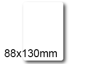 wereinaristea EtichetteAutoadesive, COPRENTE lucida, 88x130(130x88,1mm) Carta, alta risoluzione fotografica etj8813.