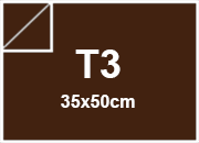 carta Cartoncino PrismaMonomarcatoFavini, Cioccolato t3, 220gr Cioccolato 11, formato t3 (35x50cm), 220grammi x mq bra890t3