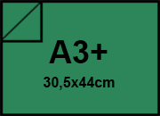 carta Cartoncino PrismaMonomarcatoFavini, Verde a3+, 220gr Verde 16, formato a3+ (30,5x44cm), 220grammi x mq.