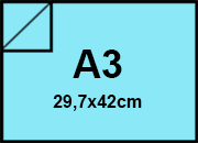 carta Cartoncino PrismaMonomarcatoFavini, Azzurro a3, 220gr Azzurro 20, formato a3 (29,7x42cm), 220grammi x mq.
