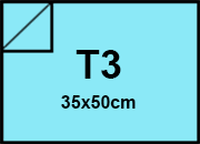 carta Cartoncino PrismaMonomarcatoFavini, Azzurro t3, 220gr Azzurro 20, formato t3 (35x50cm), 220grammi x mq bra900t3