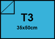 carta Cartoncino PrismaMonomarcatoFavini, Turchese t3, 220gr Turchese 22, formato t3 (35x50cm), 220grammi x mq bra910t3
