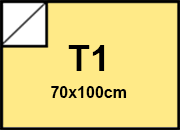 carta Cartoncino BindaKOTE CANARINO, T1, 250gr PASTELLO Canario 03, monolucido, formato T1 (70x100cm), 250grammi x mq bra918T1