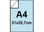 carta Cartoncino BindaKOTE CELESTE, A4, 250gr PASTELLO Celeste 06, monolucido, formato A4 (21x29,7cm), 250grammi x mq bra920
