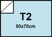 carta Cartoncino BindaKOTE CELESTE, T2, 250gr PASTELLO Celeste 06, monolucido, formato T2 (50x70cm), 250grammi x mq bra920T2