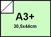 carta Cartoncino BindaKOTE VERDINO, A3+, 250gr PASTELLO Verdino 04, monolucido, formato A3+ (30,5x44cm), 250grammi x mq bra921A3+