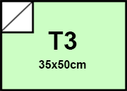 carta Cartoncino BindaKOTE VERDINO, T3, 250gr PASTELLO Verdino 04, monolucido, formato T3 (35x50cm), 250grammi x mq bra921T3