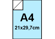carta Cartoncino BindaKOTE CIELO, A4, 250gr COLORI FORTI Cielo 05, monolucido, formato A4 (21x29,7cm), 250grammi x mq bra922