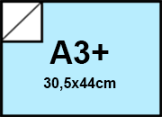 carta Cartoncino BindaKOTE CIELO, A3+, 250gr COLORI FORTI Cielo 05, monolucido, formato A3+ (30,5x44cm), 250grammi x mq bra922A3+