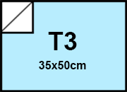 carta Cartoncino BindaKOTE CIELO, T3, 250gr COLORI FORTI Cielo 05, monolucido, formato T3 (35x50cm), 250grammi x mq bra922T3