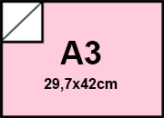carta Cartoncino BindaKOTE ROSA, A3, 250gr PASTELLO Rosa 01, monolucido, formato A3 (29,7x42cm), 250grammi x mq bra925A3