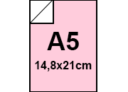 carta Cartoncino BindaKOTE ROSA, A5, 250gr PASTELLO Rosa 01, monolucido, formato A5 (14,8x21cm), 250grammi x mq bra925A5