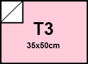 carta Cartoncino BindaKOTE ROSA, T3, 250gr PASTELLO Rosa 01, monolucido, formato T3 (35x50cm), 250grammi x mq bra925T3