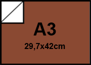 carta Cartoncino BindaKOTE RAME, A3, 250gr METALLIZATO Rame 22, monolucido, formato A3 (29,7x42cm), 250grammi x mq bra930A3