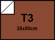 carta Cartoncino BindaKOTE RAME, T3, 250gr METALLIZATO Rame 22, monolucido, formato T3 (35x50cm), 250grammi x mq bra930T3