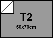 carta Cartoncino BindaKOTE ARGENTO, T2, 250gr METALLIZATO  Argento 25, monolucido, formato T2 (50x70cm), 250grammi x mq.