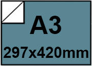 carta Cartoncino BindaKOTE COBALTO, a3, 250gr METALLIZATO  Cobalto 28, monolucido, formato a3 (29,7x42cm), 250grammi x mq bra934a3