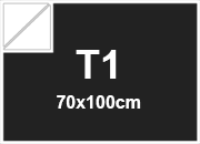 carta Cartoncino BindaKOTE BLACK T1. 250gr BLACK ON BLACK monolucido con retro nero, formato T1 (70x100cm), 250grammi x mq BRA983T1