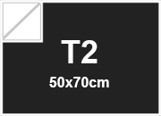 carta Cartoncino BindaKOTE BLACK T2. 250gr BLACK ON BLACK monolucido con retro nero, formato T2 (50x70cm), 250grammi x mq BRA983T2