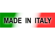 wereinaristea Etichette autoadesive mm 52x13 (13x52) con scritta MADE IN ITALY a colori. Sfondo con la bandiera italiana e scritta nera, adesivo permanente. C BRA947