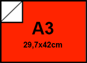 carta Cartoncino BindaKOTE ARANCIO, A3, 250gr COLORI FORTI Arancio 13, monolucido, formato A3 (29,7x42cm), 250grammi x mq bra950A3