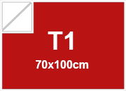 carta Cartoncino BindaKOTE ROSSO, T1, 250gr COLORI FORTI Rosso 12, monolucido, formato T1 (70x100cm), 250grammi x mq bra951T1