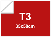 carta Cartoncino BindaKOTE ROSSO, T3, 250gr COLORI FORTI Rosso 12, monolucido, formato T3 (35x50cm), 250grammi x mq bra951T3