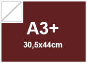 carta Cartoncino Bindakote Colori Forti Favini BORDEAUX Bordeaux 11, formato A3+ (30,5x44cm), 250grammi x mq.