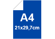 carta Cartoncino BindaKOTE BLU, A4, 250gr COLORI FORTI Blu 30, monolucido, formato A4 (21x29,7cm), 250grammi x mq bra953